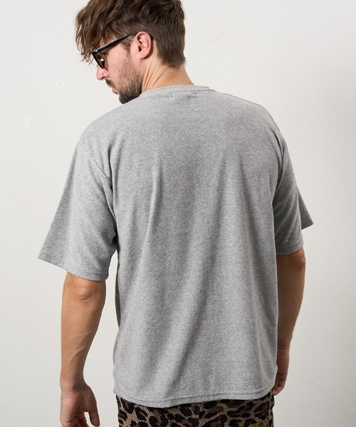 STUD MUFFIN(スタッドマフィン)の「mt10081-TCパイル アンカーロープ刺繍スマイルパフパッチオーバーサイズSSシャツ Tシャツ(614-02880)(Tシャツ/カットソー・メンズ・ホワイト/ブラック/ミックスグレー・2/3/4)」の21枚目の写真