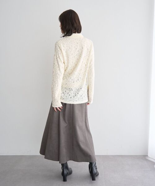 YECCA VECCA（イェッカヴェッカ）の「フラワー起毛レースシャツ（シャツ/ブラウス・レディース・オフホワイト・FREE）」の20枚目の写真