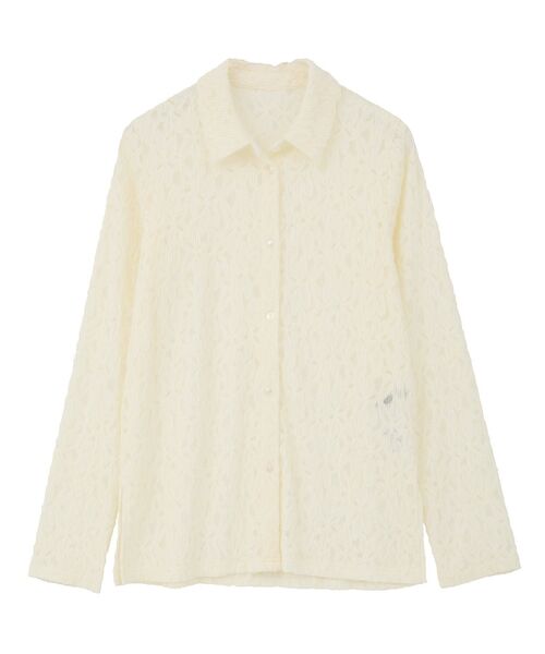 YECCA VECCA（イェッカヴェッカ）の「フラワー起毛レースシャツ（シャツ/ブラウス・レディース・オフホワイト・FREE）」の21枚目の写真