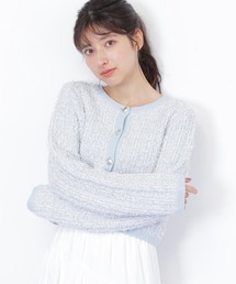◇ラメツイードニットカーディガン