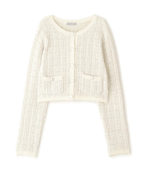 JILL by JILL STUART（ジルバイジルスチュアート）の「◇ラメツイードニットカーディガン（ニット/セーター・レディース・ブルー/レッド/ホワイト・FREE）」の13枚目の写真