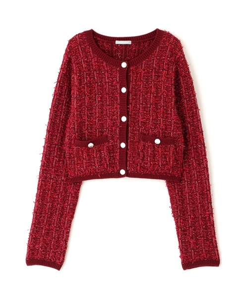 JILL by JILL STUART（ジルバイジルスチュアート）の「◇ラメツイードニットカーディガン（ニット/セーター・レディース・ブルー/レッド/ホワイト・FREE）」の15枚目の写真