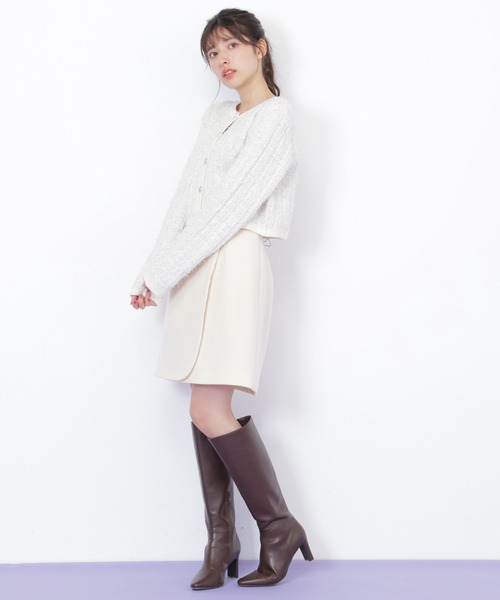 JILL STUART 22AW ジョアンニットツイードニット カーディガン F JILL by JILL STUART（ジルバイジルスチュアート） ニット セーター
