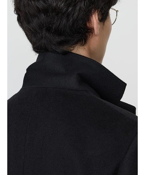 Perfect Suit FActory（パーフェクトスーツファクトリー）の「ウール100％　ビーバーチェスターコート　ブラック/ライトグレー/ブルー（チェスターコート・メンズ・ライトグレー/ブルー/ブラック・S/M/L/LL/AB（L）/XL-AB）」の6枚目の写真