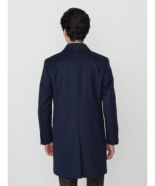 Perfect Suit FActory（パーフェクトスーツファクトリー）の「ウール100％　ビーバーチェスターコート　ブラック/ライトグレー/ブルー（チェスターコート・メンズ・ライトグレー/ブルー/ブラック・S/M/L/LL/AB（L）/XL-AB）」の12枚目の写真