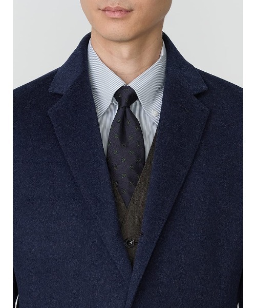 Perfect Suit FActory（パーフェクトスーツファクトリー）の「ウール100％　ビーバーチェスターコート　ブラック/ライトグレー/ブルー（チェスターコート・メンズ・ライトグレー/ブルー/ブラック・S/M/L/LL/AB（L）/XL-AB）」の14枚目の写真