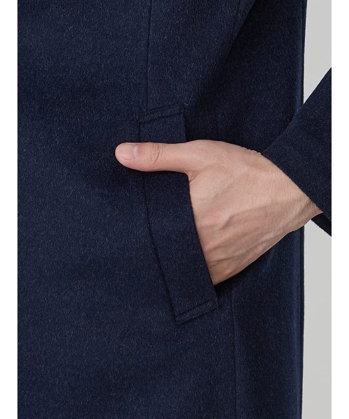 Perfect Suit FActory（パーフェクトスーツファクトリー）の「ウール100％　ビーバーチェスターコート　ブラック/ライトグレー/ブルー（チェスターコート・メンズ・ライトグレー/ブルー/ブラック・S/M/L/LL/AB（L）/XL-AB）」の19枚目の写真