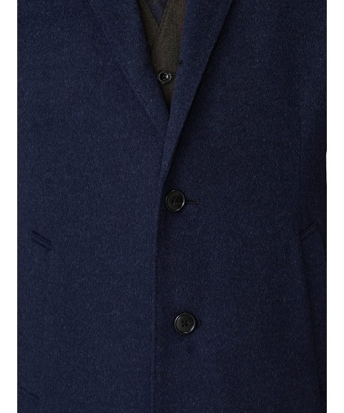 Perfect Suit FActory（パーフェクトスーツファクトリー）の「ウール100％　ビーバーチェスターコート　ブラック/ライトグレー/ブルー（チェスターコート・メンズ・ライトグレー/ブルー/ブラック・S/M/L/LL/AB（L）/XL-AB）」の20枚目の写真