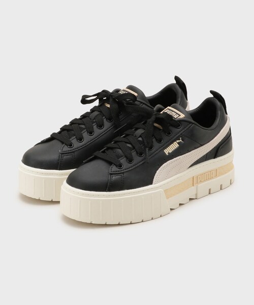 PUMA(プーマ)の「【PUMA】ウィメンズ メイズ レザー スニーカー(スニーカー・レディース・ブラック/ホワイト・45/35)」の5枚目の写真