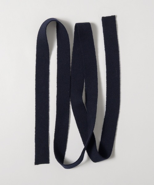 MUHET(ミュエータ)の「ribbed henley knit top with ribbon tie / 紐付きリブヘンリーニットトップス(ニット/セーター・レディース・チャコールグレー/ブラウン/ネイビー・FREE)」の17枚目の写真