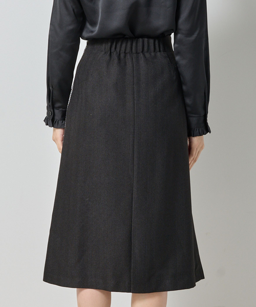 NARACAMICIE（ナラカミーチェ）の「【NARACAMICIE】【セットアップ対応】ヘリンボン×チェックスカート（スカート・レディース・ブラウン/ブラック・M/XL）」の7枚目の写真