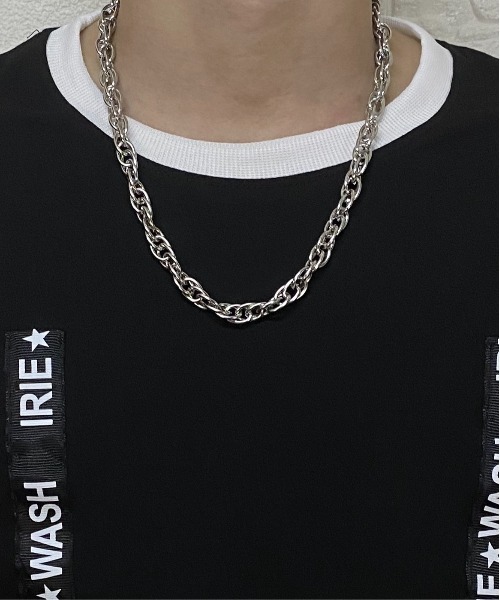 Burner(バーナー)の「【Cr+ov(クローヴ)】ツイストリンク ネックレス oku-neck-13【RBT】(ネックレス・メンズ・シルバー系その他3/シルバー系その他2/シルバー・FREE)」の4枚目の写真