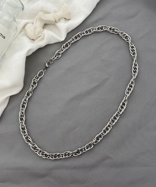 Burner(バーナー)の「【Cr+ov(クローヴ)】ツイストリンク ネックレス oku-neck-13【RBT】(ネックレス・メンズ・シルバー系その他3/シルバー系その他2/シルバー・FREE)」の8枚目の写真