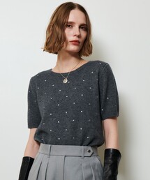 allureville | エンブロイダリードットプルオーバー(ニット/セーター)