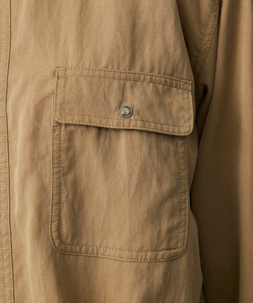 Rouge vif la cle(ルージュヴィフラクレ)の「【Le Melange/ル・メランジュ】テンセルナイロンツイルシャツ / セットアップ着用可能【WEB限定】(シャツ/ブラウス・レディース・キャメル/ブラウン・フリー)」の16枚目の写真