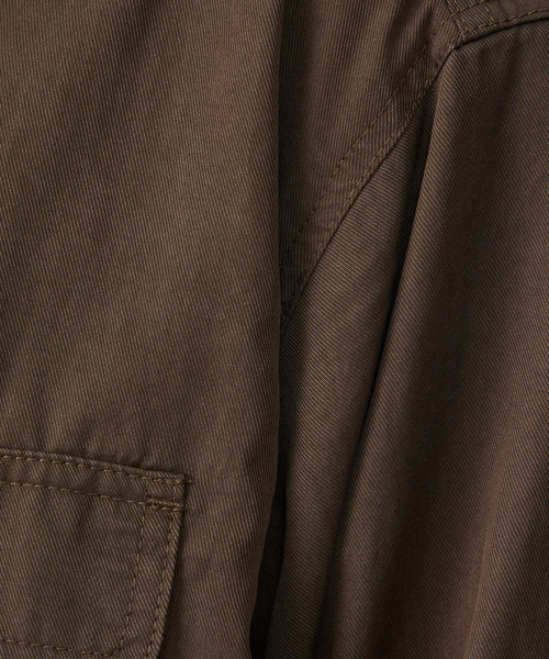 Rouge vif la cle(ルージュヴィフラクレ)の「【Le Melange/ル・メランジュ】テンセルナイロンツイルシャツ / セットアップ着用可能【WEB限定】(シャツ/ブラウス・レディース・キャメル/ブラウン・フリー)」の19枚目の写真