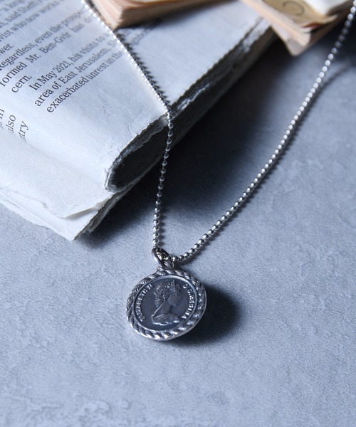 セール】【MAISON CLUB】Circle Elizabeth Coin Necklace silver925