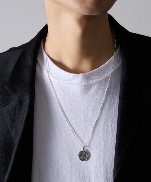 まるくん　ネックレスバージョン セール】【MAISON CLUB】Circle Elizabeth Coin Necklace silver925