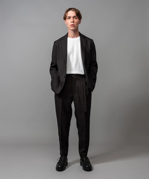 MR.OLIVE（ミスターオリーブ）の「【MR.OLIVE/ミスターオリーブ】RETORO POLYESTER TWILL /MINIMUM JACKET（テーラードジャケット・メンズ・ブラック/ダークグレー・S/M）」の8枚目の写真