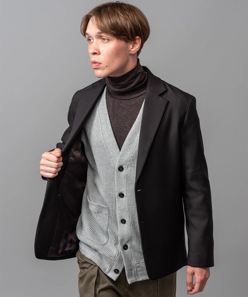 MR.OLIVE（ミスターオリーブ）の「【MR.OLIVE/ミスターオリーブ】RETORO POLYESTER TWILL /MINIMUM JACKET（テーラードジャケット・メンズ・ブラック/ダークグレー・S/M）」の10枚目の写真