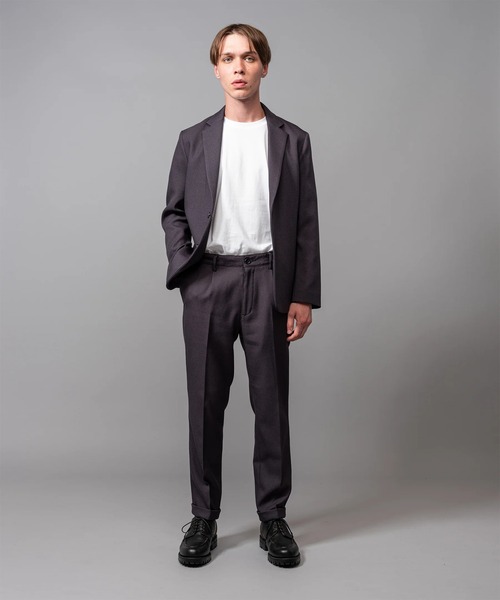 MR.OLIVE（ミスターオリーブ）の「【MR.OLIVE/ミスターオリーブ】RETORO POLYESTER TWILL /MINIMUM JACKET（テーラードジャケット・メンズ・ブラック/ダークグレー・S/M）」の12枚目の写真