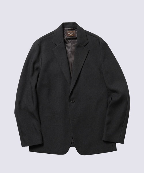 MR.OLIVE（ミスターオリーブ）の「【MR.OLIVE/ミスターオリーブ】RETORO POLYESTER TWILL /MINIMUM JACKET（テーラードジャケット・メンズ・ブラック/ダークグレー・S/M）」の3枚目の写真