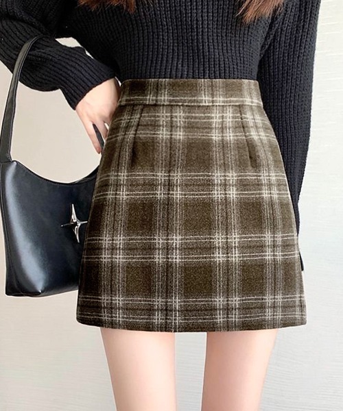 セール】チェック柄ミニタイトスカート（スカート）｜Riff（リフ）の