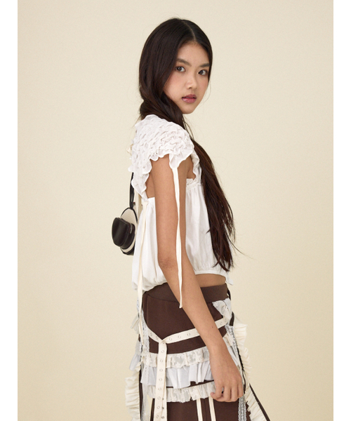 POPPY BALLOON TOP (WHITE)