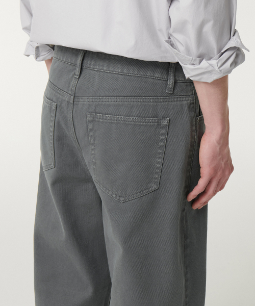 MUSINSA STANDARD（ムシンサスタンダード）の「ガーメントダイワイドデニムパンツ [セージグレー]（デニムパンツ・メンズ・その他・26/27/28/29/30/31/32/33/34/36/38）」の6枚目の写真
