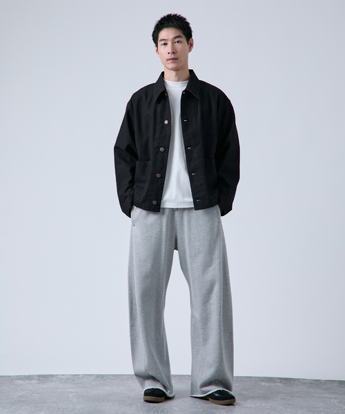 B.C STOCK（ベーセーストック）の「《追加》3D BAGGY スウェットパンツ（スウェットパンツ・メンズ・アイボリー/グレー/ベージュ/ブラック・MEDIUM/LARGE）」の9枚目の写真