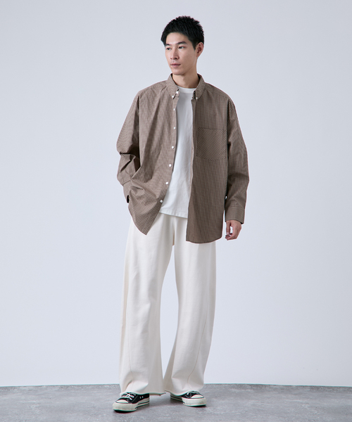 B.C STOCK（ベーセーストック）の「《追加》3D BAGGY スウェットパンツ（スウェットパンツ・メンズ・アイボリー/グレー/ベージュ/ブラック・MEDIUM/LARGE）」の13枚目の写真