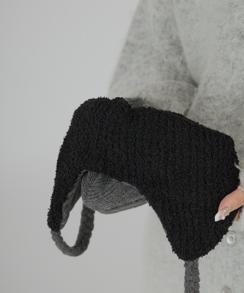 CASTANO(カスターノ)の「CASTANO/カスターノ KNIT GUIDE WATCH 2WAY ニットキャップ 裏地ボア(ニットキャップ/ビーニー・レディース・ダークグレー/ブラック・FREE)」の15枚目の写真