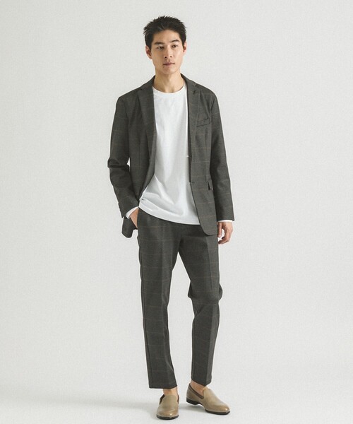 ABAHOUSE GRAY（アバハウスグレイ）の「【セットアップ対応】プレミアム ポンチスラックス（スラックス・メンズ・チャコールグレー/ブラウン/ネイビー・44/46/48/50）」の7枚目の写真