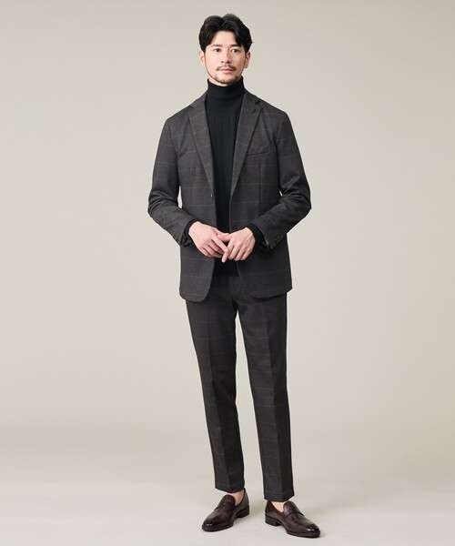 ABAHOUSE GRAY（アバハウスグレイ）の「【セットアップ対応】プレミアム ポンチスラックス（スラックス・メンズ・チャコールグレー/ブラウン/ネイビー・44/46/48/50）」の9枚目の写真
