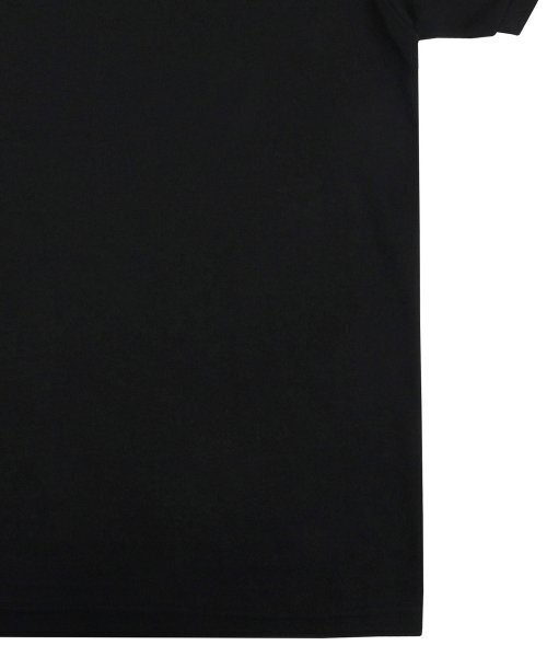 GRAVER（グレーバー）の「[ユニセックス]ベア刺繍ピケ半袖Tシャツ_ブラック（ポロシャツ・レディース・ブラック・SMALL/MEDIUM）」の4枚目の写真