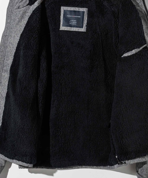 TOMMY HILFIGER（トミーヒルフィガー）の「TOMMY HILFIGER FILLED SOFT SHELL  トミーヒルフィガー テック フーデッドジャケット（ブルゾン・メンズ・グレー系1/ブラック・MEDIUM/LARGE/X-LARGE）」の6枚目の写真