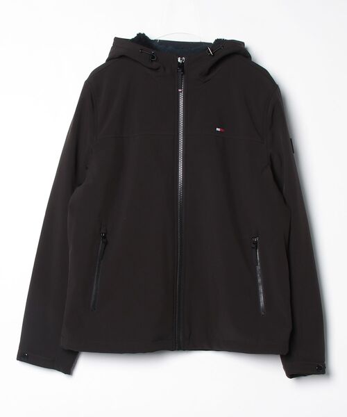 TOMMY HILFIGER（トミーヒルフィガー）の「TOMMY HILFIGER FILLED SOFT SHELL  トミーヒルフィガー テック フーデッドジャケット（ブルゾン・メンズ・グレー系1/ブラック・MEDIUM/LARGE/X-LARGE）」の16枚目の写真