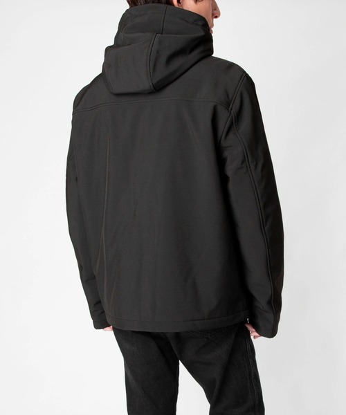 TOMMY HILFIGER（トミーヒルフィガー）の「TOMMY HILFIGER FILLED SOFT SHELL  トミーヒルフィガー テック フーデッドジャケット（ブルゾン・メンズ・グレー系1/ブラック・MEDIUM/LARGE/X-LARGE）」の19枚目の写真