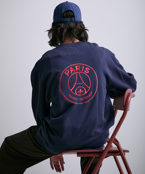 Paris Saint-Germain 】 JP Embroidery Pullover Sweatshirt