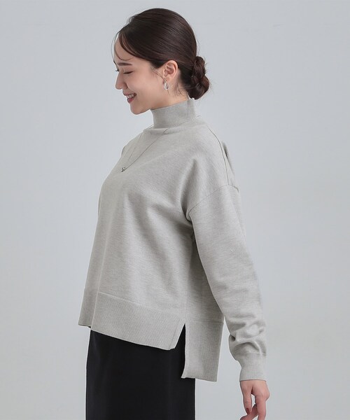 セール】【2点セット/S-LL】時短で決まる もちもちハイネックニット+裾