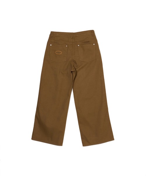 AFB（エーエフビー）の「SUPER BAGGY STUDDED PANTS/バギーパンツ/スタッズ/AFB（チノパンツ・メンズ・ブラウン・M/L）」の2枚目の写真