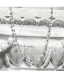 BLESSED BULLET（ブレスドブレッド）の「ビーズチェーンネックレス-5mmホワイト（ネックレス）」