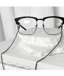 BLESSED BULLET（ブレスドブレッド）の「ss-オリジナル眼鏡チェーンネックレス-ブラックシルバー（メガネ）」