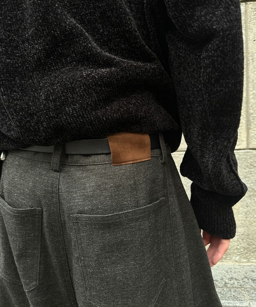 kutir（クティール）の「STUDS BARREL RACK WOOL LIKE SLACKS／スタッズバレルレックウールライクスラックス（スラックス・メンズ・チャコールグレー/ブラウン・SMALL/LARGE/MEDIUM）」の20枚目の写真