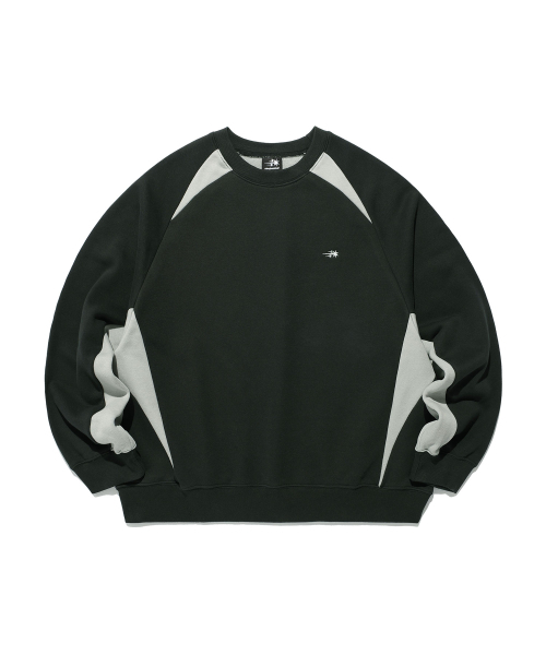 NICE GHOST CLUB(ナイスゴーストクラブ)の「SPORTY LINE SWEATSHIRTS_BLACK(NG2EFUM440A)(スウェット・レディース・ブラック・SMALL/MEDIUM/LARGE)」の1枚目の写真