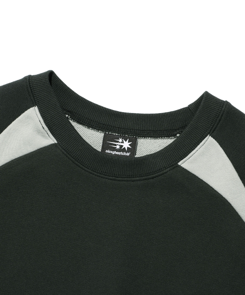 NICE GHOST CLUB(ナイスゴーストクラブ)の「SPORTY LINE SWEATSHIRTS_BLACK(NG2EFUM440A)(スウェット・レディース・ブラック・SMALL/MEDIUM/LARGE)」の3枚目の写真