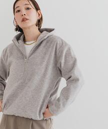 F by ROSSO | F by ROSSO シャギーフリースハーフZIPパーカー(パーカー)