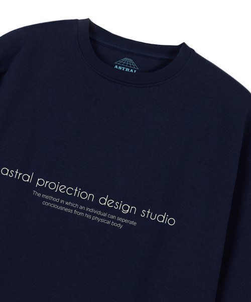 ASTRAL PROJECTION(アストラルプロジェクション)の「エイピーデザインスタジオ オーバーサイズ スウェット_ネイビー(スウェット・メンズ・その他・LARGE/MEDIUM/X-LARGE/XX-LARGE)」の2枚目の写真