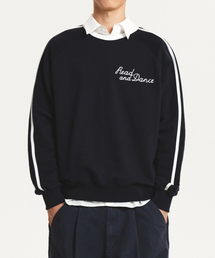 GARDEN EXPRESS（ガーデンエクスプレス）の「Line Detail Lettering Sweatshirt (navy)（スウェット）」