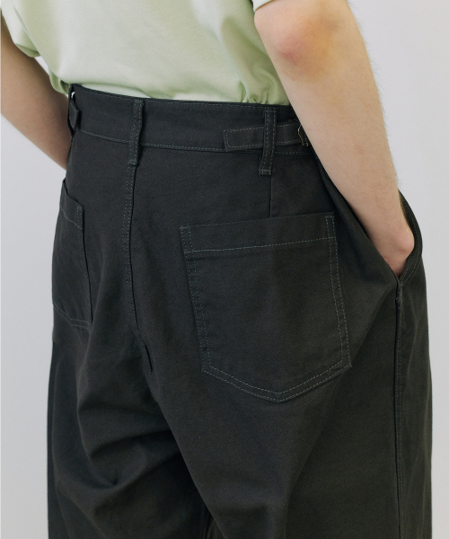 ENDOOR(エンドア)の「Washed heavy chino pants (dark gray)(その他パンツ・メンズ・その他・1/2/3)」の6枚目の写真